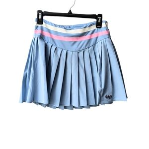 Disney Stitch Light Blue Pull Up Pleated Athletic Tennis Pickleball Skort S